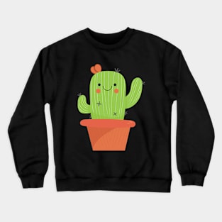 kawaii cactus Crewneck Sweatshirt